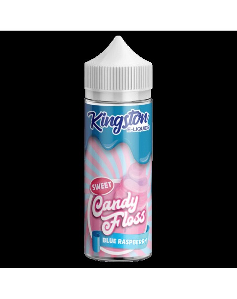 BLUE RASPBERRY E LIQUID KINGSTON CANDY FLOSS 100ML 70VG