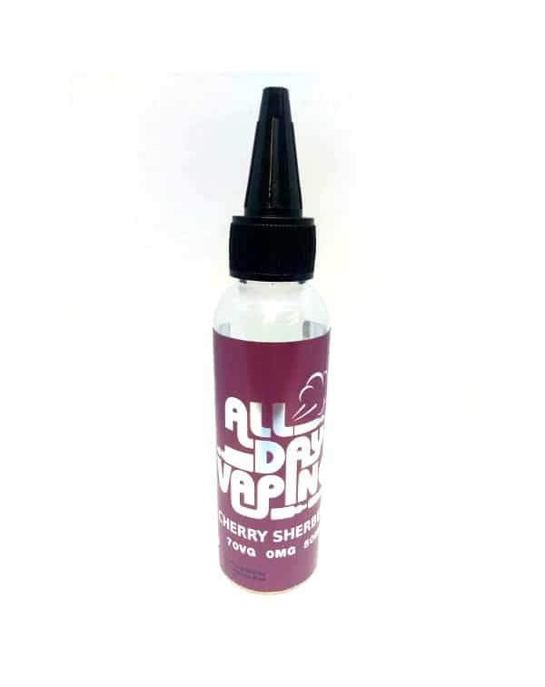 CHERRY SHERBET E LIQUID BY ALL DAY VAPING 50ML 70V...