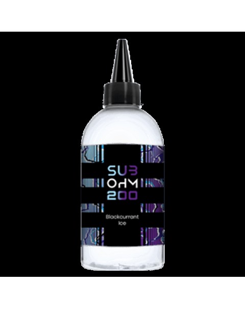 BLACKCURRANT ICE E LIQUID BY SUB OHM 200 200ML 70VG