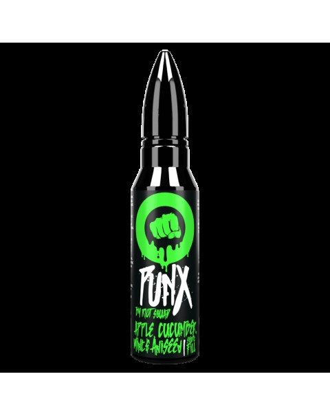 APPLE CUCUMBER MINT & ANISEED E LIQUID BY PUNX BY RIOT SQUAD 50ML 70VG