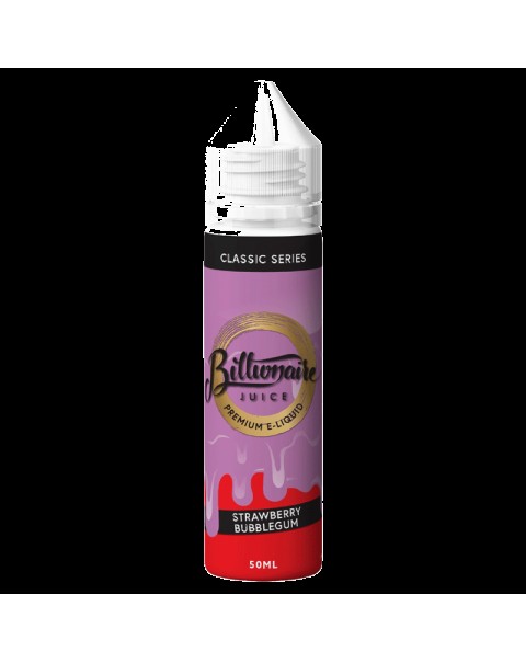 STRAWBERRY BUBBLEGUM E LIQUID BY BILLIONAIRE JUICE 50ML 70VG