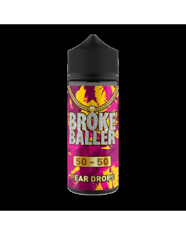 PEAR DROPS E LIQUID BY BROKE BALLER 100ML 50VG