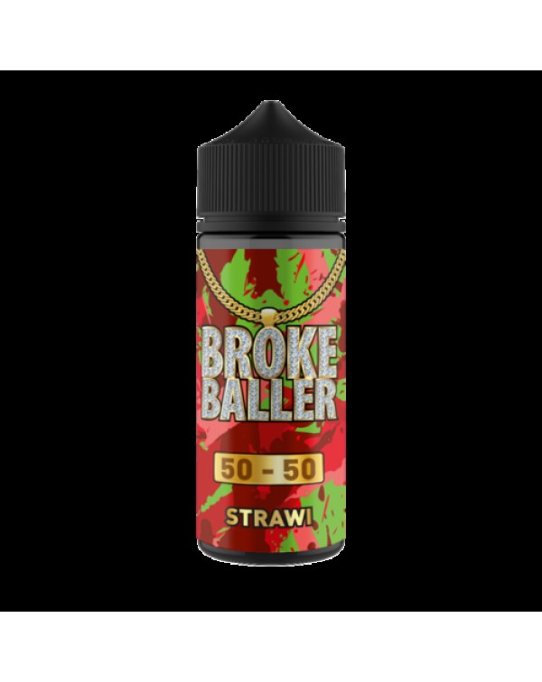 STRAWI E LIQUID BY BROKE BALLER 100ML 50VG