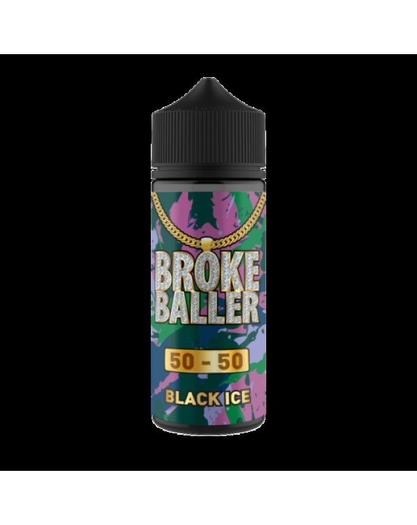 BLACK ICE E LIQUID BY BROKE BALLER 100ML 50VG