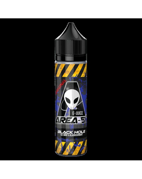 BLACK HOLE E LIQUID BY AREA 51 50ML 50VG