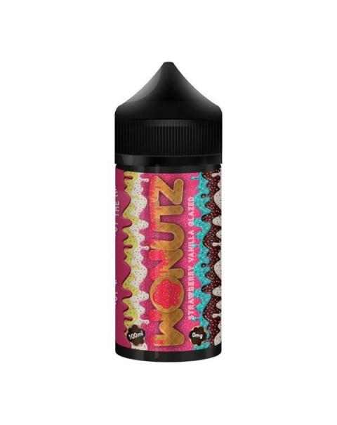 STRAWBERRY VANILLA GLAZED E LIQUID BY WONUTZ 100ML 70VG