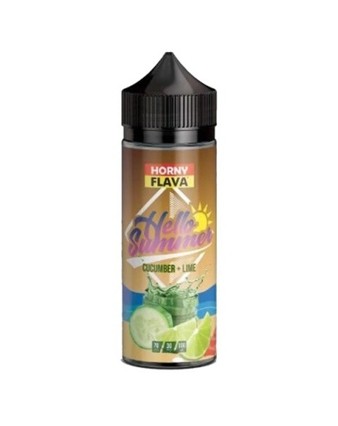 CUCUMBER AND LIME THE SUMMER EDITION E LIQUID BY HORNY FLAVA 100ML 70VG