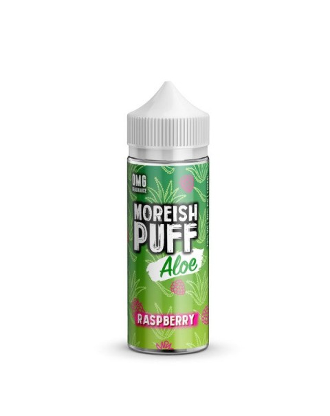 RASPBERRY E LIQUID BY MOREISH PUFF - ALOE 100ML 70VG