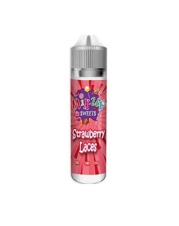 STRAWBERRY LACES E LIQUID BY MIX UP SWEETS 50ML 70...
