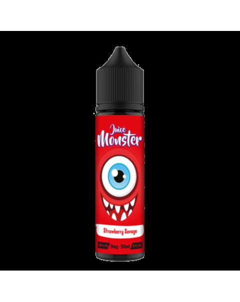 STRAWBERRY SAVAVGE E LIQUID BY JUICE MONSTER 50ML 70VG