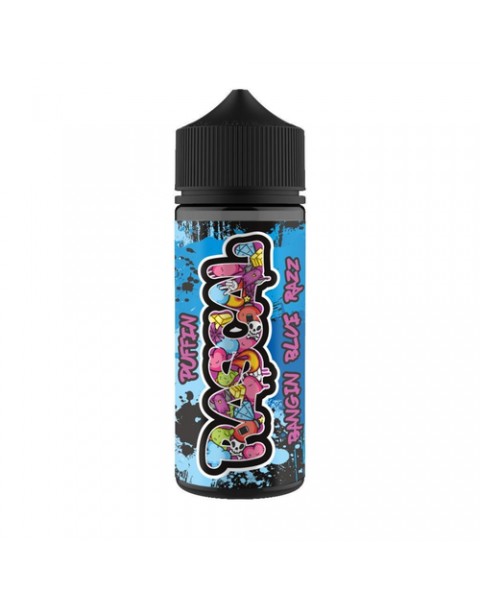 BANGIN BLUE RAZZ E LIQUID BY PUFFIN RASCAL 100ML 70VG