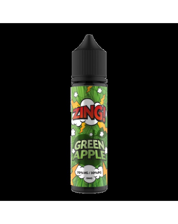 GREEN APPLE E LIQUID BY ZING! 50ML 70VG