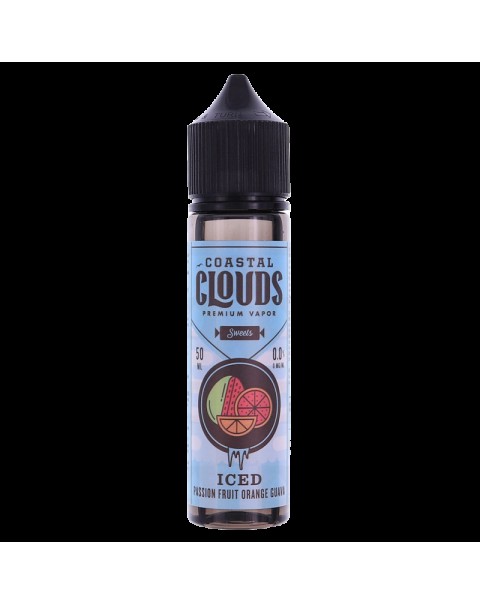ICED PASSION FRUIT ORANGE AND GUAVA E LIQUID BY COASTAL CLOUDS - SWEETS  50ML 70VG