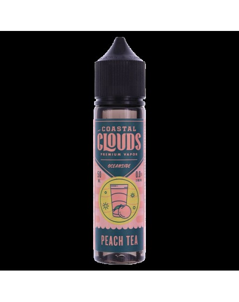 PEACH TEA E LIQUID BY COASTAL CLOUDS - OCEANSIDE 50ML 70VG