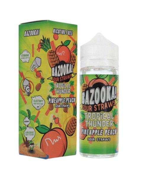 PINEAPPLE PEACH TROPICAL THUNDER E-LIQUID BY BAZOOKA 100ML 70VG