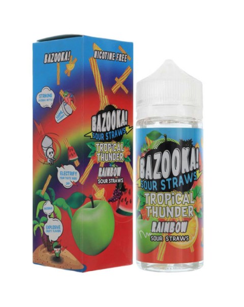 RAINBOW TROPICAL THUNDER E-LIQUID BY BAZOOKA 100ML 70VG