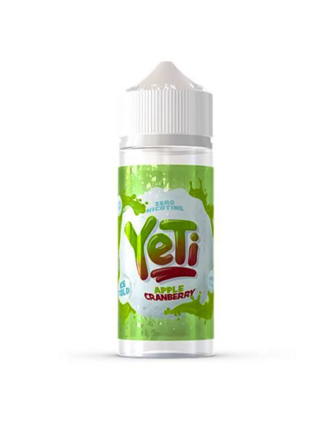 APPLE CRANBERRY E LIQUID BY YETI E LIQUIDS 100ML 70VG