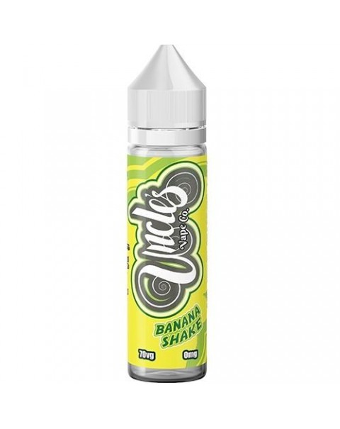 BANANA SHAKE E LIQUID BY UNCLES VAPE CO 50ML 70VG