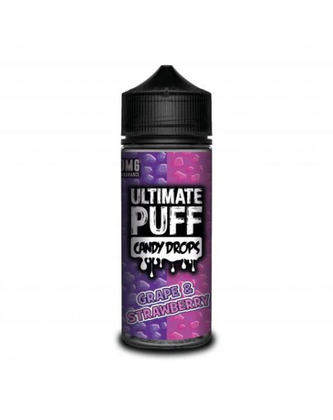 GRAPE & STRAWBERRY E LIQUID BY ULTIMATE PUFF CANDY DROPS 100ML 70VG