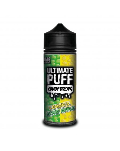 LEMON & SOUR APPLE E LIQUID BY ULTIMATE PUFF CANDY DROPS 100ML 70VG