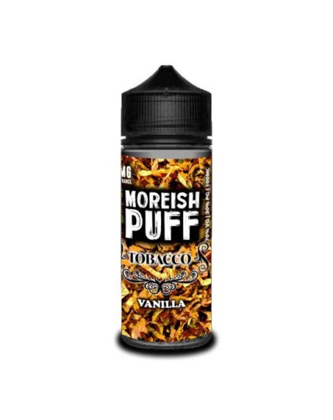 VANILLA TOBACCO E LIQUID BY MOREISH PUFF - TOBACCO 100ML 70VG