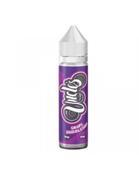 GRAPE BUBBLEGUM E LIQUID BY UNCLES VAPE CO 50ML 70VG