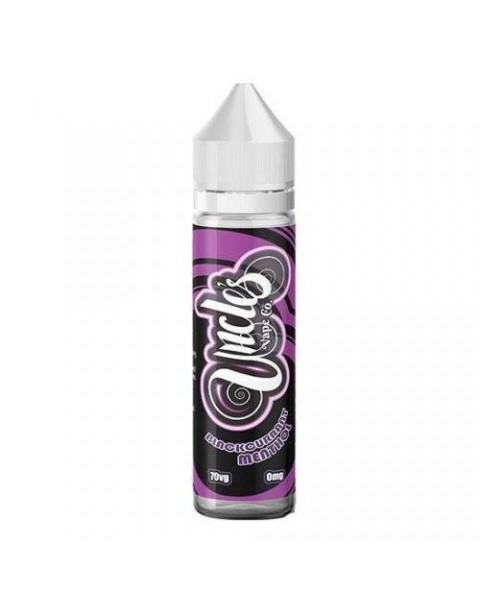 BLACKCURRANT MENTHOL E LIQUID BY UNCLES VAPE CO 50ML 70VG