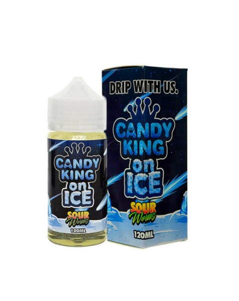 SOUR WORMS ON ICE E LIQUID BY CANDY KING 100ML 70VG