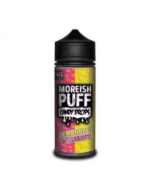 LEMONADE & CHERRY E LIQUID BY MOREISH PUFF - CANDY DROPS 100ML 70VG