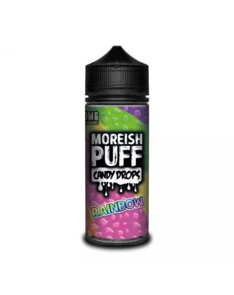 RAINBOW E LIQUID BY MOREISH PUFF - CANDY DROPS 100ML 70VG