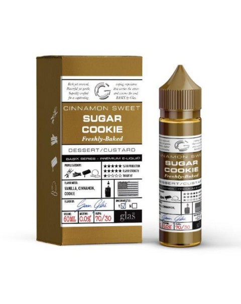 SUGAR COOKIE E LIQUID BY GLAS BASIX 50ML 70VG