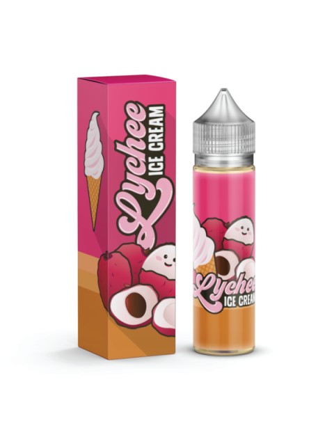 LYCHEE ICE CREAM E LIQUID BY MARINA VAPES 50ML 70VG