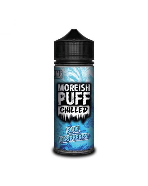 BLUE RASPBERRY E LIQUID BY MOREISH PUFF - CHILLED 100ML 70VG