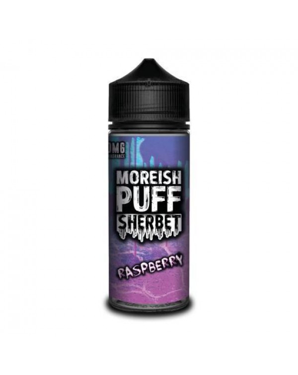 RASPBERRY E LIQUID BY MOREISH PUFF - SHERBET 100ML...