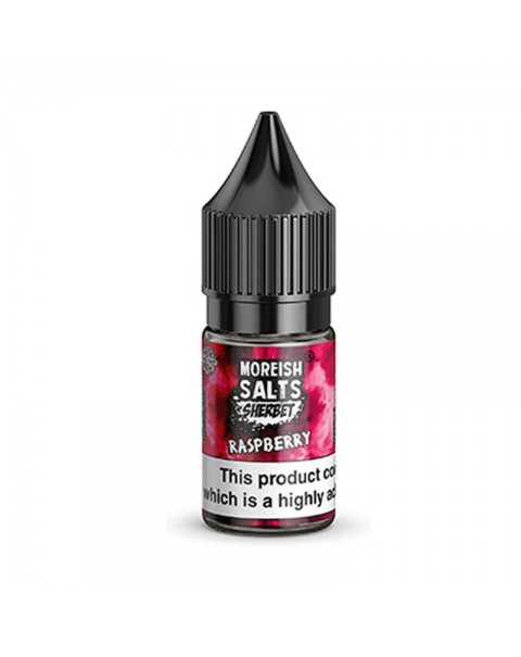 RASPBERRY SHERBET NICOTINE SALT E-LIQUID BY MOREISH SALTS