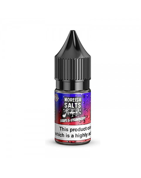 GRAPE & STRAWBERRY CANDY DROPS NICOTINE SALT E-LIQUID BY MOREISH SALTS