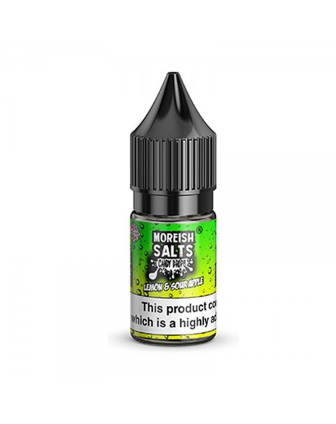 LEMON & SOUR APPLE CANDY DROPS NICOTINE SALT E-LIQUID BY MOREISH SALTS