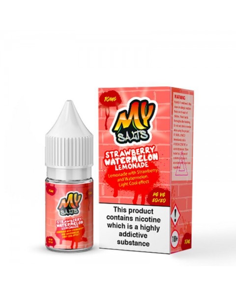 STRAWBERRY WATERMELON LEMONADE NICOTINE SALT E-LIQUID BY MY SALTS