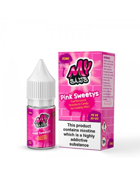 PINK SWEETYS NICOTINE SALT E-LIQUID BY MY SALTS