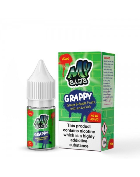 GRAPPY NICOTINE SALT E-LIQUID BY MY SALTS