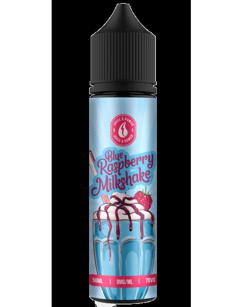 BLUE RASPBERRY MILKSHAKE E LIQUID BY JUICE 'N' POWER 50ML 70VG