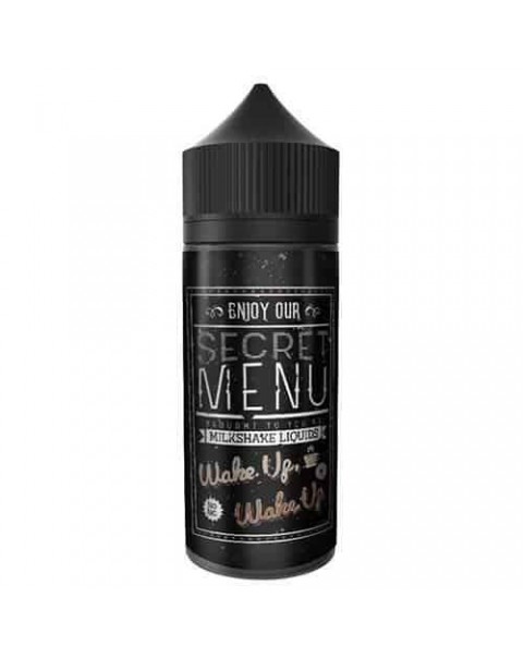 WAKE UP, WAKE UP E LIQUID BY SECRET MENU MILKSHAKE LIQUIDS - BLACK MARKET 80ML 70VG