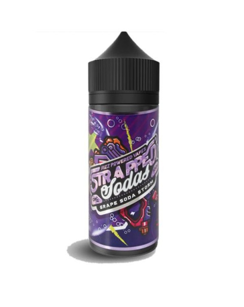 GRAPE SODA STORM E LIQUID BY STRAPPED SODAS 100ML 70VG