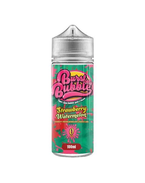 STRAWBERRY WATERMELON E LIQUID BY STEEPOLOGIST - BURST MY BUBBLE 100ML 70VG