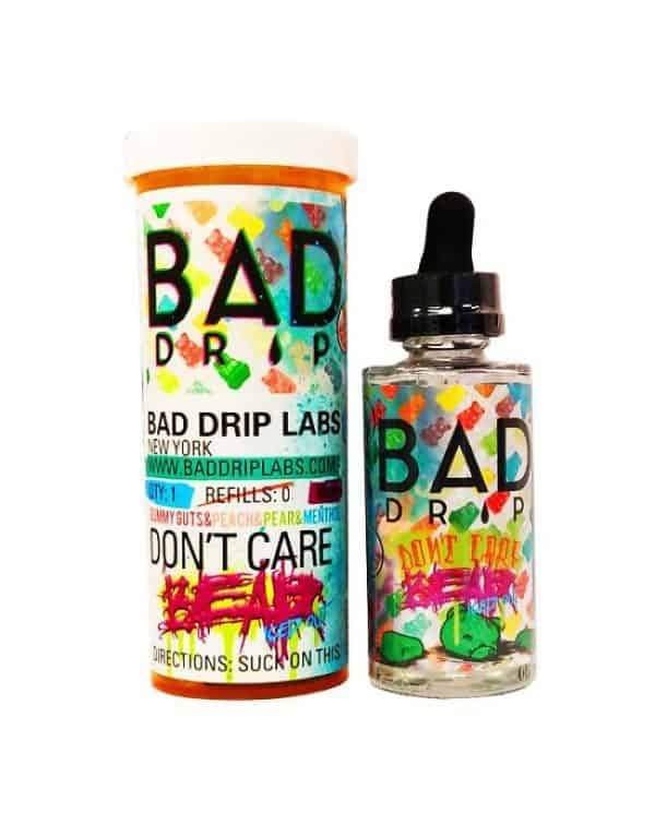 DON'T CARE BEAR ICED OUT E LIQUID BY BAD DRIP ...