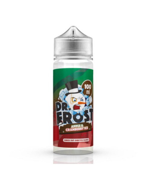 APPLE AND CRANBERRY ICE E LIQUID BY DR FROST 100ML 70VG
