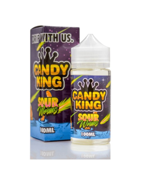 SOUR WORMS E LIQUID BY CANDY KING 100ML 70VG