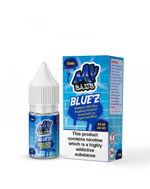 BLUE'Z NICOTINE SALT E-LIQUID BY MY SALTS