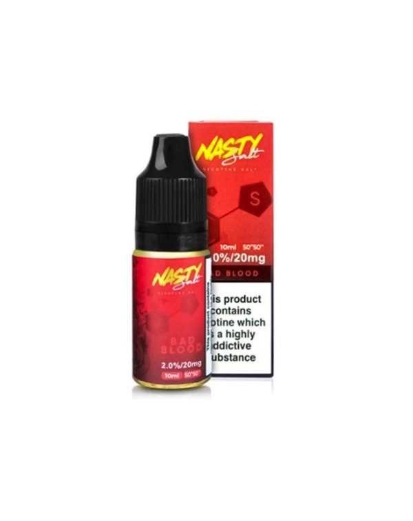 BAD BLOOD NICOTINE SALT E-LIQUID BY NASTY SALT