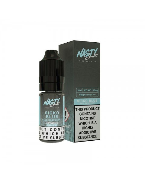 SICKO BLUE NICOTINE SALT E-LIQUID BY NASTY SALT